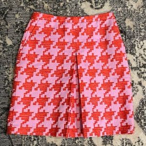 J Crew Pixelated Houndstooth Skirt